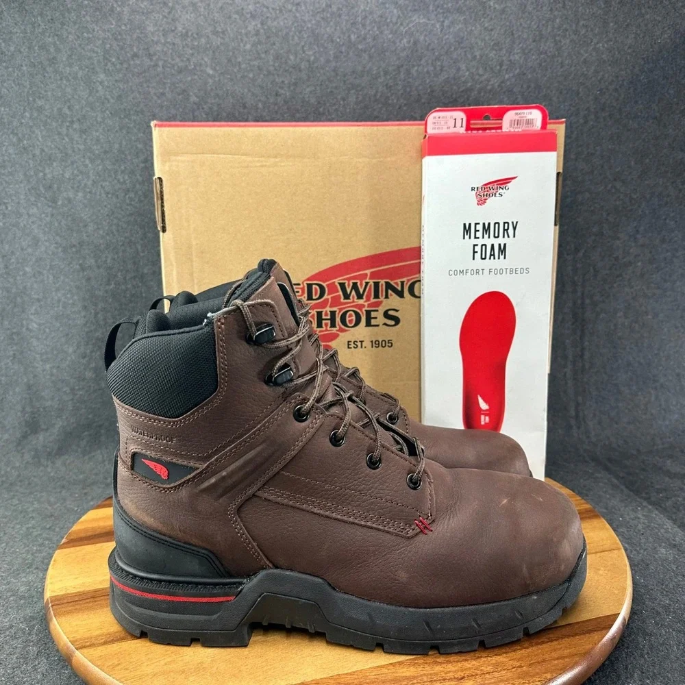 Red Wing IRONFLEX Mens Sz 11EE Waterproof Safety Toe Boots 2618 Extra Insoles